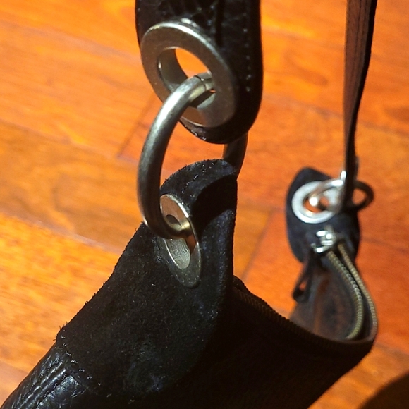 Banana Republic black patchwork leather Hobo bag - Picture 3 of 5